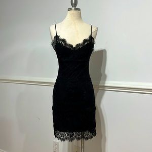 TOP SHOP black lace dress